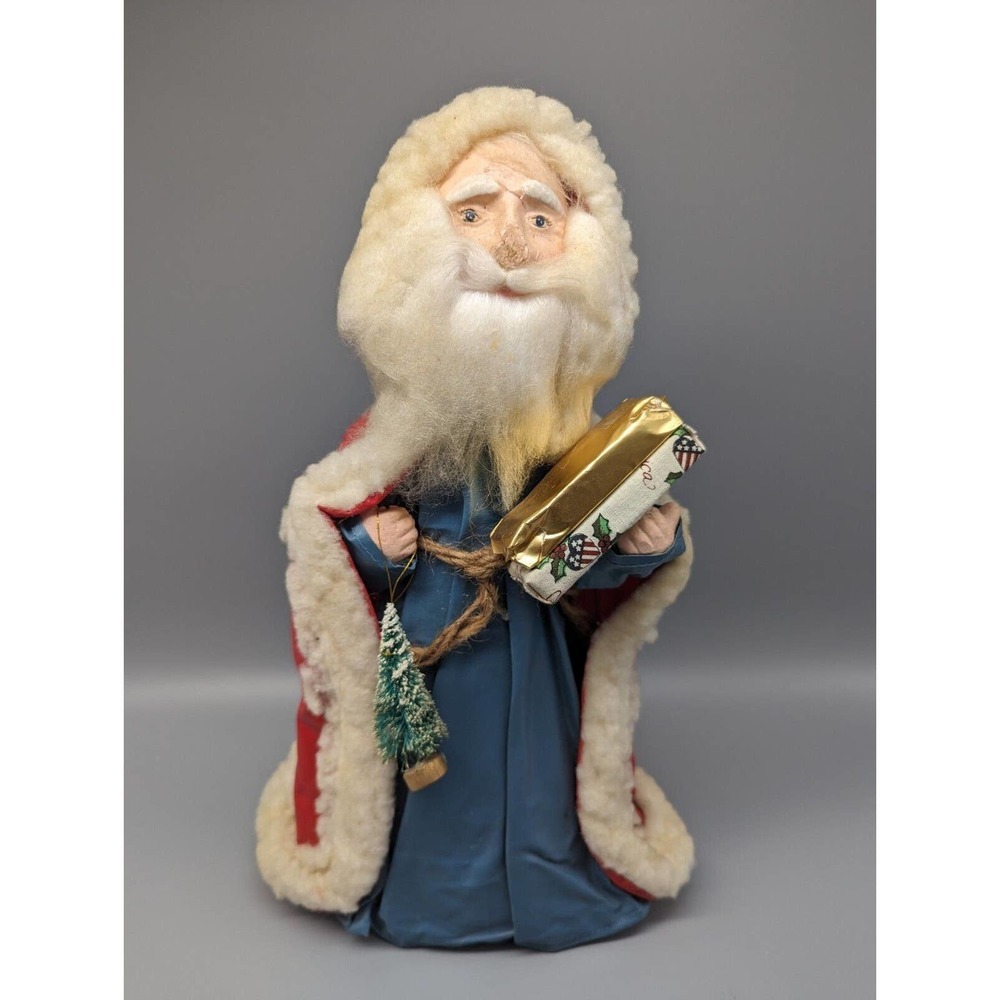 VINTAGE Santa Claus Tree Topper 14 Inches Tall